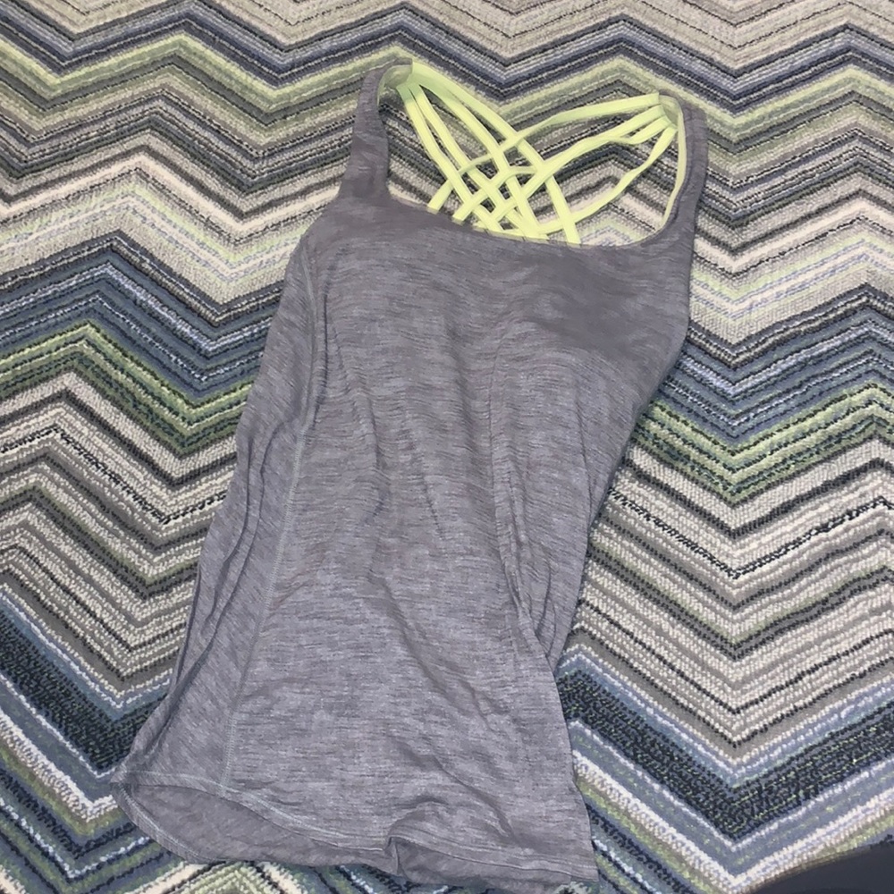Lulu lemon grey tank top/sports bra